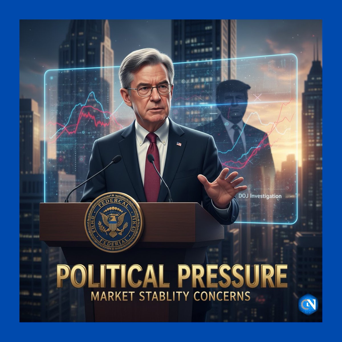 Federal Reserve Chair Jerome Powell has criticized the DOJ investigation  involving former President Trump, calling it a form of political pressure.  #FederalReserve #Powell #USPolitics #MarketImpact #CryptoNews  #CryptoNewsZ2026 #CNZNews