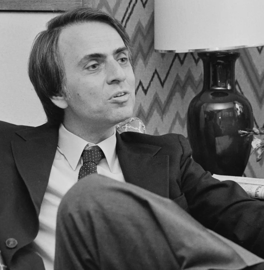 Saganismm's tweet image. “Even a casual scrutiny of history reveals that we humans have a sad tendency to make the same mistakes again and again. We're afraid of strangers or anybody who's a little different from us. When we get scared, we start pushing people around. We have readily accessible buttons…