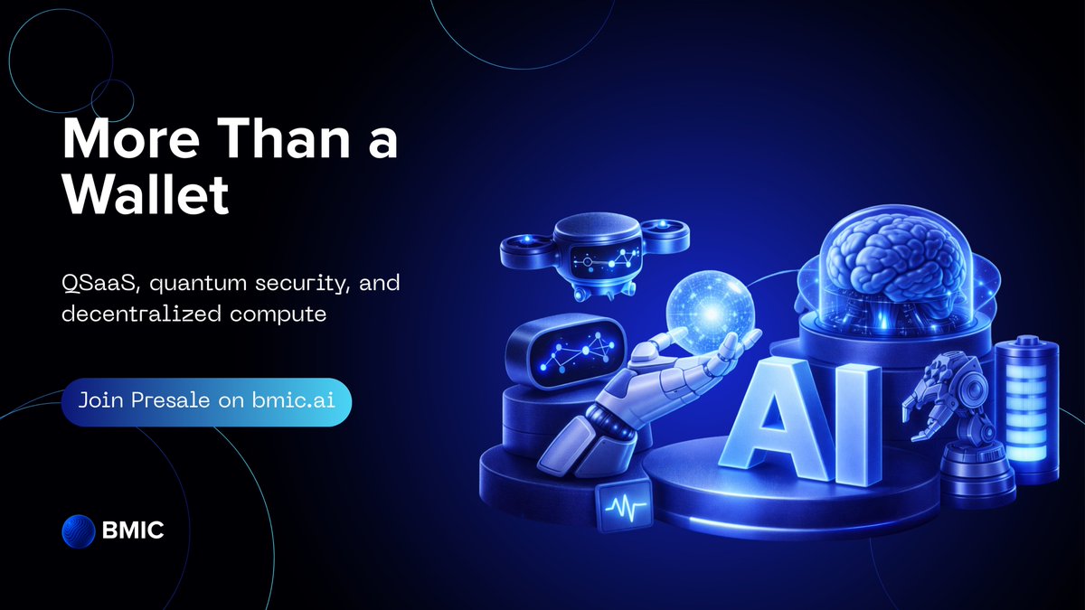 BMIC goes beyond a wallet. From quantum-resistant asset protection to  Quantum Security as a Service and decentralized quantum compute, $BMIC is  building a full security platform for the next era of crypto. #