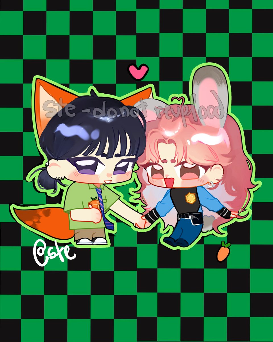 steodrawz's tweet photo. #mitsuaya #tgswiiwagaa mitsuki wilde and aya hopps 🥕💚 https://t.co/MWLF57Qv6Q