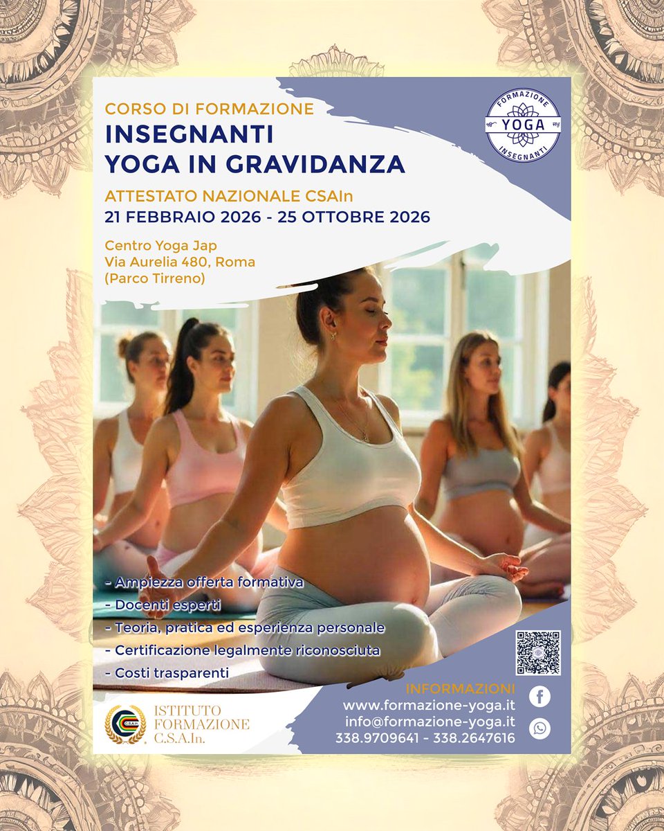 Sat Nam!

Il 21 febbraio partirà il nuovo Corso per Insegnanti di Yoga in Gravidanza

#yoga #kundaliniyoga #yogaingravidanza #yogapreparto #yogibhajan #formazioneyoga

Info -> whatsapp.com/channel/0029Vb…