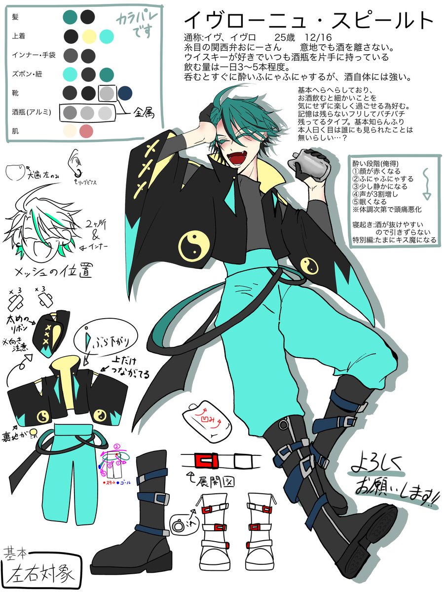 #酒は飲んでも呑まれるな_宴会終了
09番のイヴローニュ・スピールトくんでした！！！
めちゃくちゃバレてましたねにっこり
めちゃくちゃ楽しかった〜〜〜〜〜！！！！