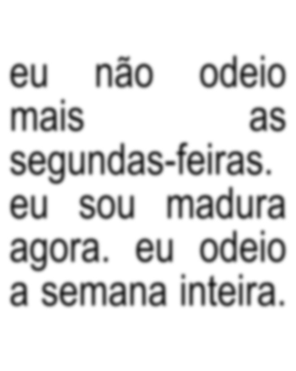 umANSIOS0's tweet image. a semana começa assim: