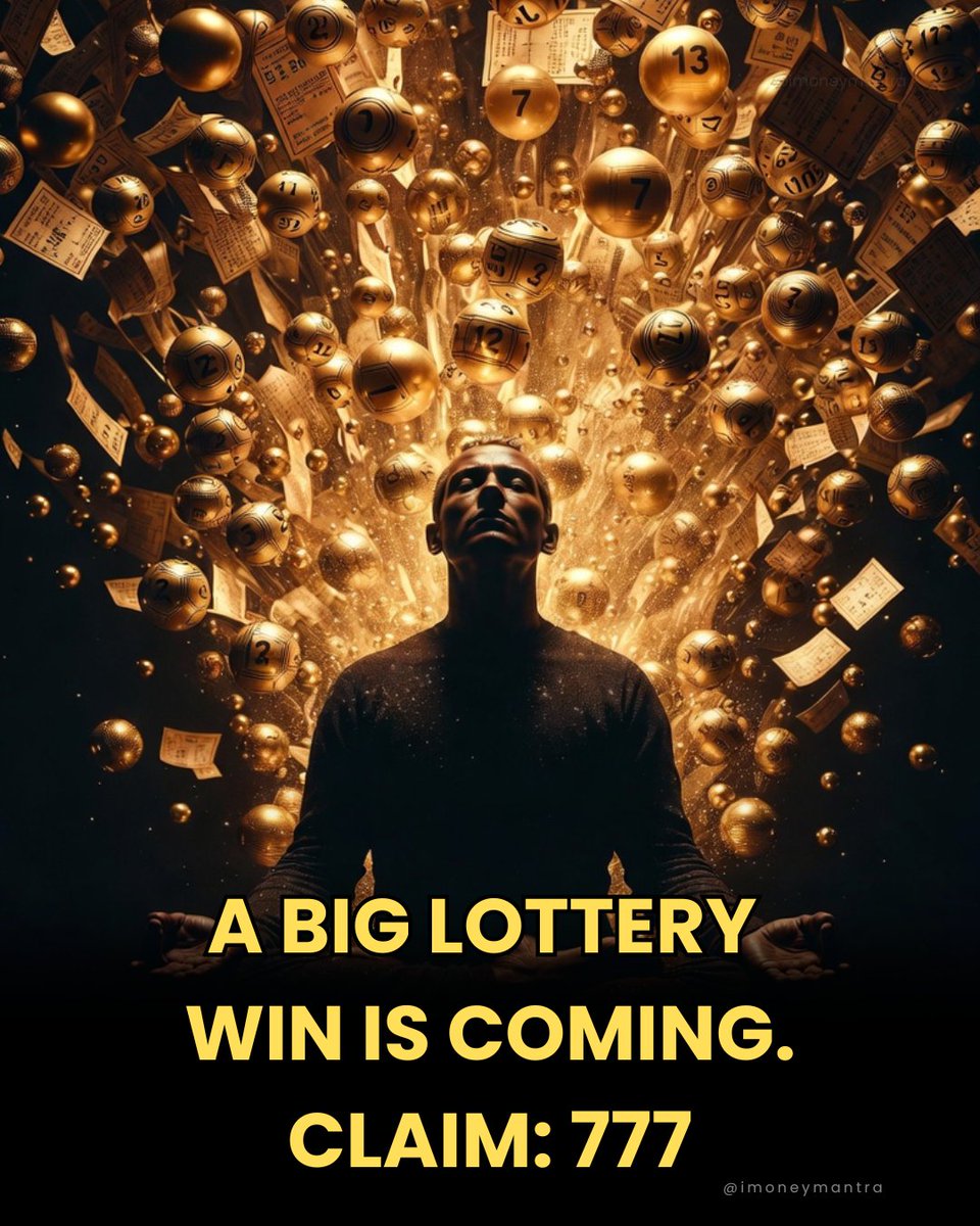 imoneymantra's tweet image. A big lottery win is coming ✨  

Some signs don’t need explanation.
They just need belief.

Claim it with 777 👇  
Check the comments 👇