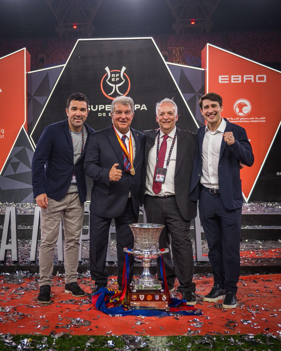 BoKrkic's tweet photo. ¡Supercampeones! Segunda Supercopa de España consecutiva gracias al trabajo, el compromiso y el talento de todo el equipo. ¡Visca el Barça! 💙❤️ https://t.co/KOYaOhMYt9