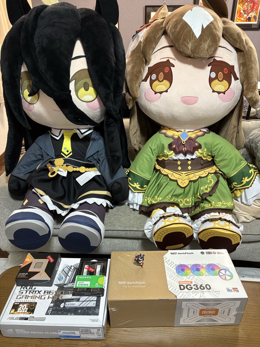 どきゅーとダイヤちゃん66000円 Ryzen 7 9800X3D 75000円 どきゅーと2