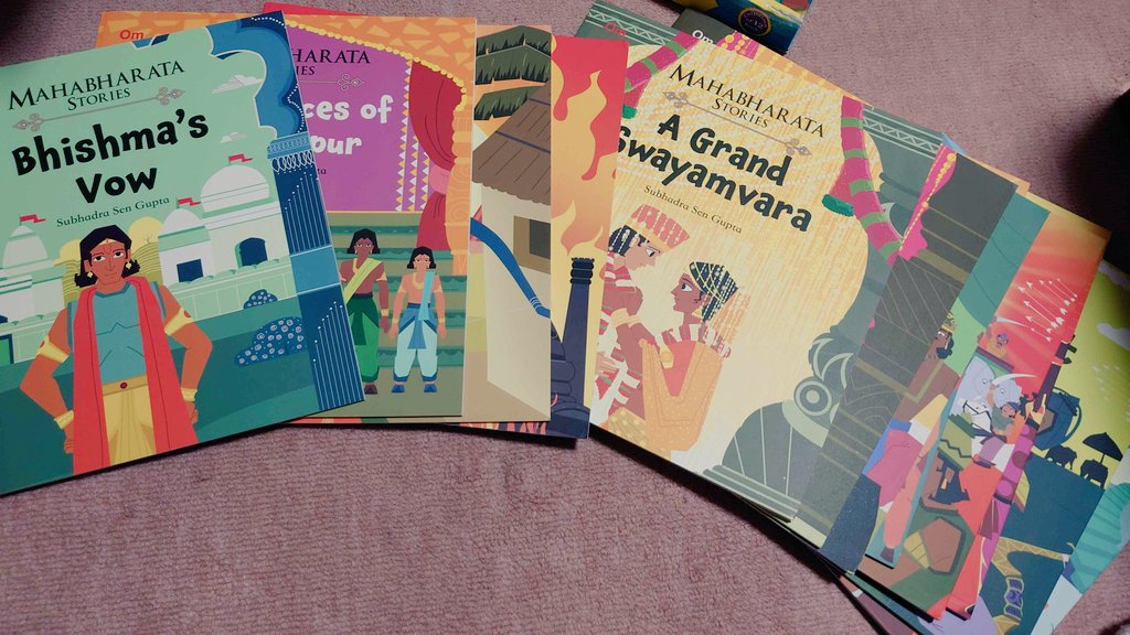 Mahabharata for Children」の分冊版を所持しております！パキパキした