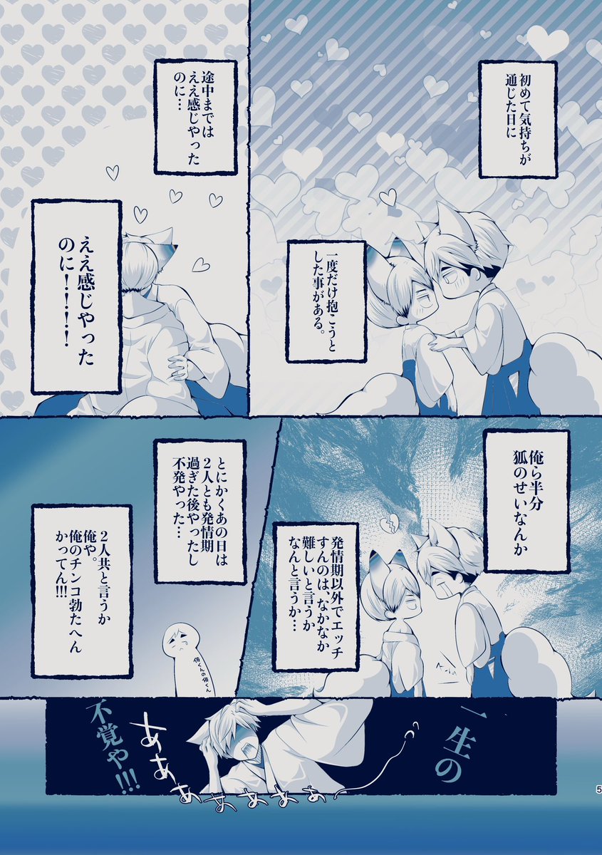 2/1 新刊1冊目 【狐ノ聲】 侑北（ケモ化） A5/P48/500円（.. | にゃん