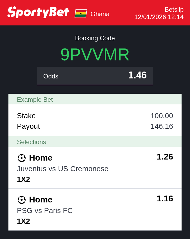 small_oddstips's tweet photo. 🚀 DAY 3: OUR ₵14 → ? ROLLER BET JOURNEY CONTINUES!
📌 Booking Code: 9PVVMR (SportyBet Ghana)
The proof is in the slip 👇 Let's get this bread!

/1 https://t.co/Snd5e0TmgZ