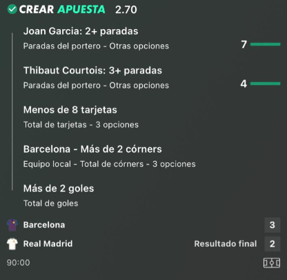 LabScore18027's tweet image. Buen dia ayer en el VIP entre picks y funbets de la supercopa
Cuota 2'7✅
Cuota 3✅
Cuota 34✅
Cuota 56❌