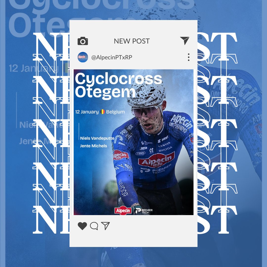 AlpecinPTxRP's tweet image. ✎ #AlpecinPremierTechRP ©︎ 𝑛𝑒𝑤 𝗉͟𝗈͟𝗌͟𝗍 

As tradition rules, the cyclocross race in Otegem 🇧🇪 takes place the day after the national championships. 

Both Niels Vandeputte and Jente Michels will be on the start line this afternoon.