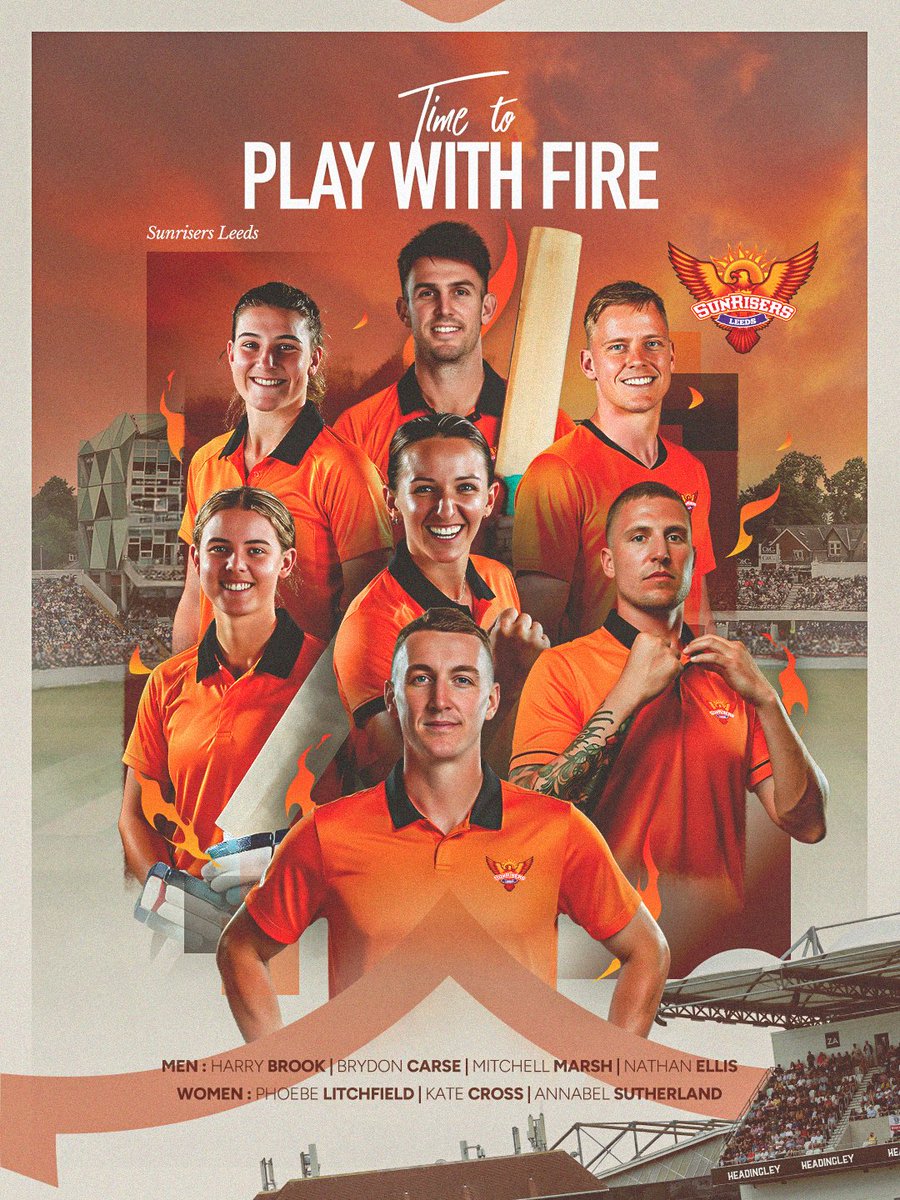 sunrisersleeds's tweet image. 𝐓𝐡𝐢𝐬 𝐜𝐢𝐭𝐲. 𝐓𝐡𝐞𝐬𝐞 𝐜𝐨𝐥𝐨𝐮𝐫𝐬. 𝐑𝐞𝐚𝐝𝐲 𝐭𝐨 𝐏𝐥𝐚𝐲 𝐖𝐢𝐭𝐡 𝐅𝐢𝐫𝐞. 🔥🧡

Orange Army, we're coming. 😎

[Sunrisers Leeds | @thehundred]