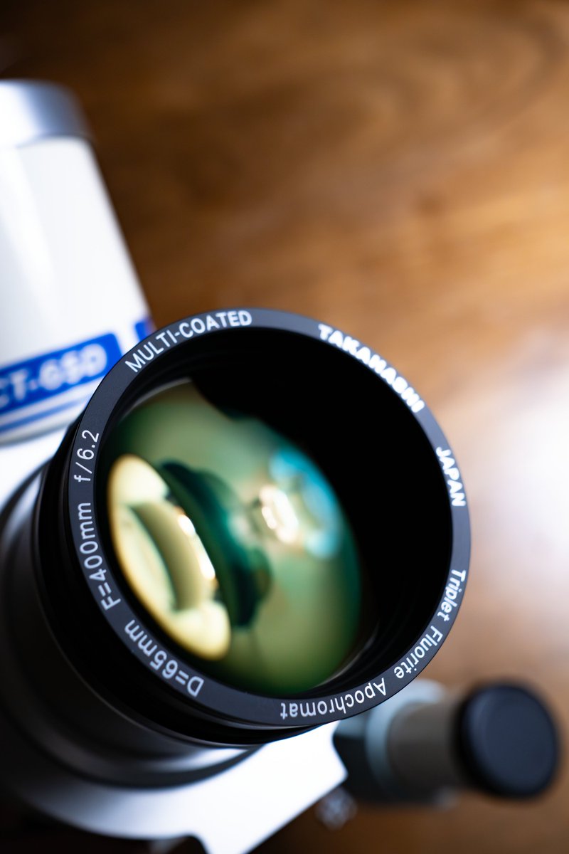 mitu0715's tweet image. キンキンに冷えた鏡筒を撤収。曇ってないか覗いてみるとフードΦ80の内径のギリギリまで攻めたレンズセル。