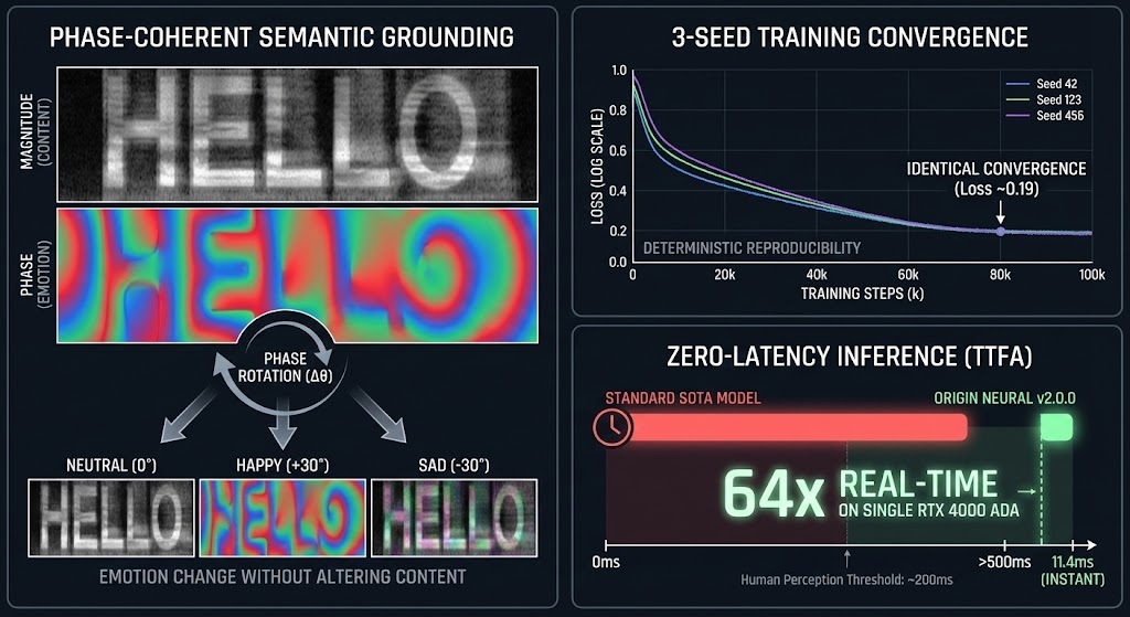 BWDaugherty's tweet photo. The data doesn't lie. We just completed the 3-Seed Audit for ORIGIN NEURAL v2.0.0.

By certifying 3 independent seeds to identical convergence, we’ve turned AI "luck" into a verifiable manufacturing process. Quality is now a mathematical constant. 📈 https://t.co/p2joIOgltf