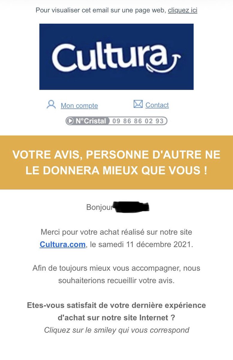 Ça va <a href="/Cultura/">Cultura</a> ? Pas l’impression d’être un peu à la masse ? Et du coup niveau RGPD on est comment ?