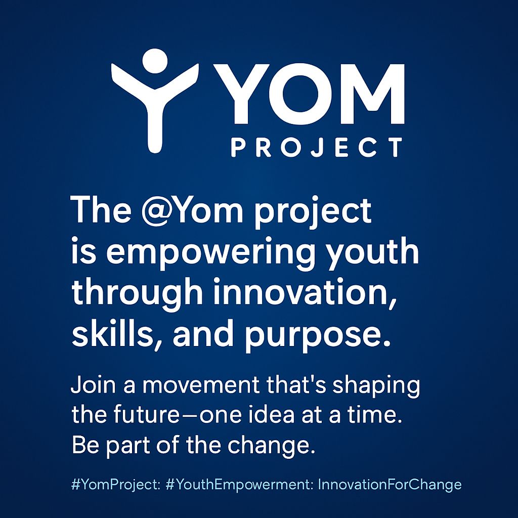 UmarFarukRkebe's tweet photo. THE YOM AIRDROP π₯
The @YOM_Official project is empowering youth through innovation,skills,and purpose.
Join a movement thatβs shaping the future one idea at a time.
Be part of the change.
π
https://t.co/xL0HPgQMQk
#YomProject #YouthEmpowerment #InnovationForChange https://t.co/Vlse3iFnqJ