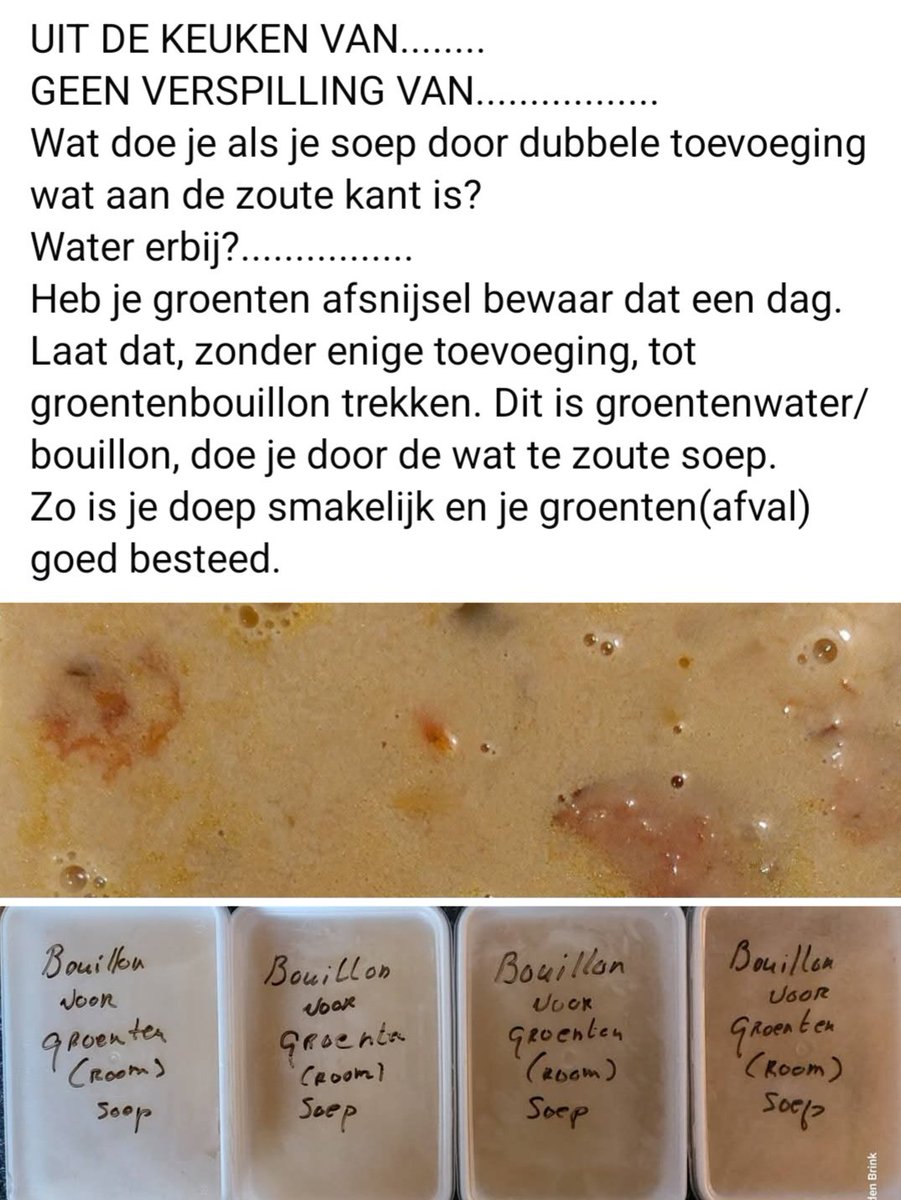 Geen verspilling van.....