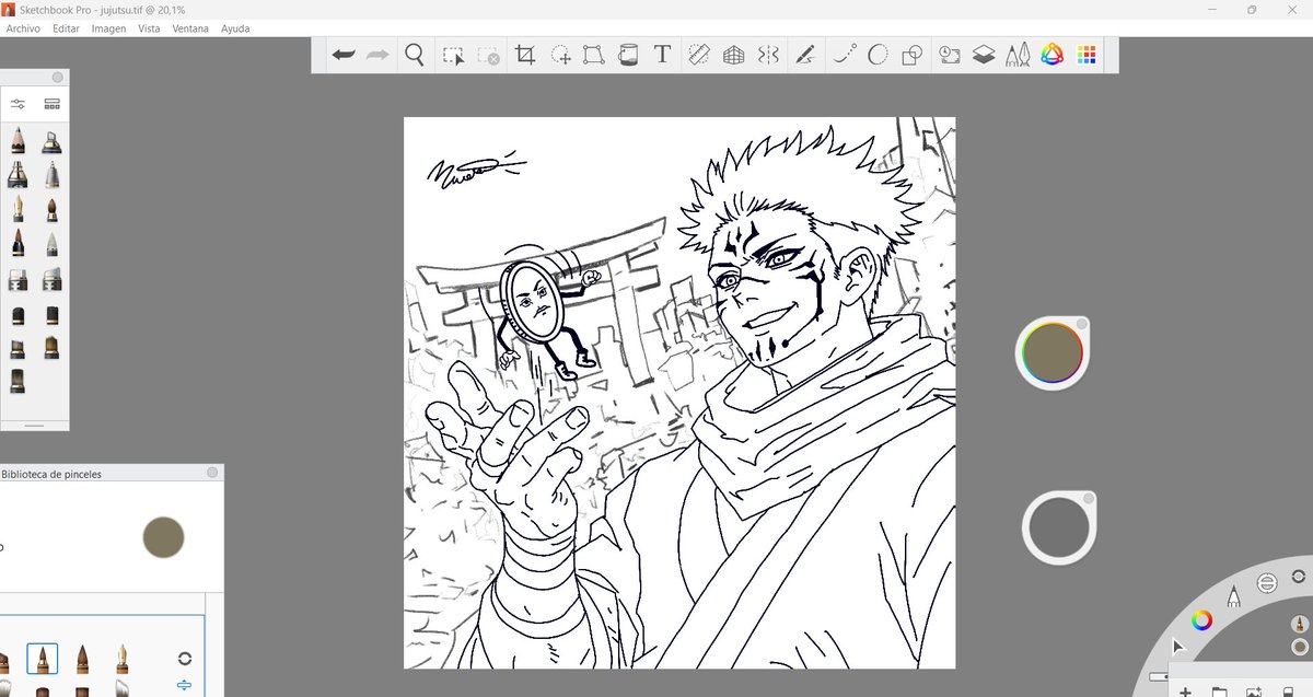 .Gm for everyone ^^ 
I have been drawing #sukuna for the $jjk community.  
I hope you like @jjkcoinsol36077 <a href="/czyxx_i/">ceezy</a> 😋