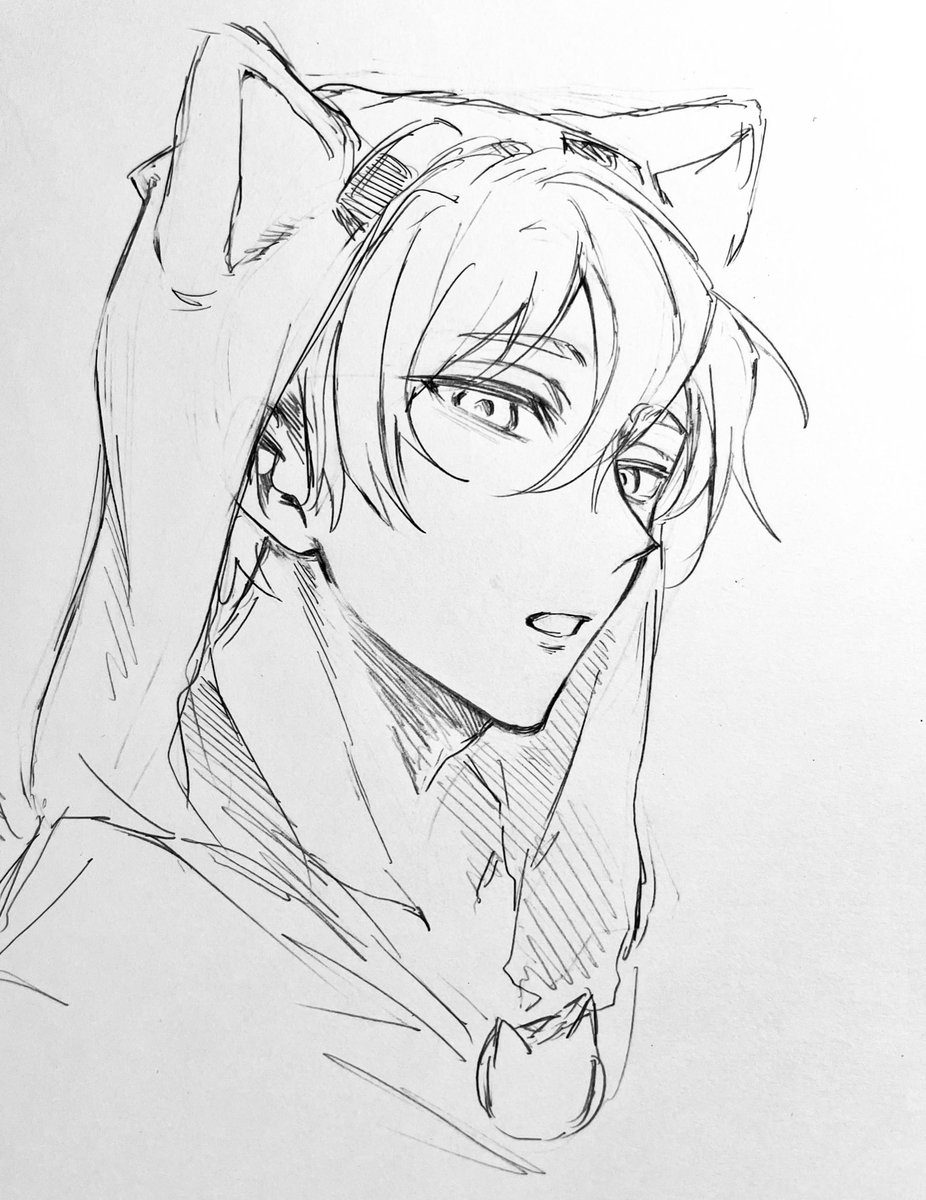 kapi_1111's tweet photo. ネ友との通話の時に描いてたノアさん https://t.co/lYDHanfCYX