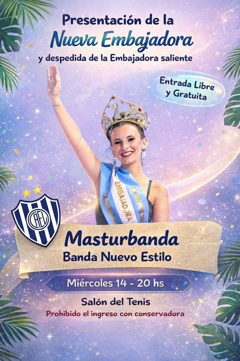 ATENCIÓN!!

PRESENTACIÓN DE NUESTRA NUEVA EMBAJADADORA!!