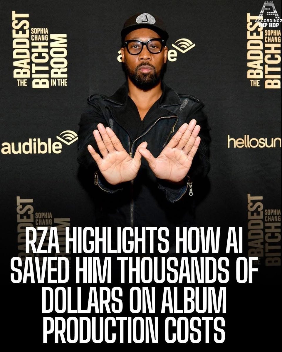 big_business_'s tweet image. RZA believes AI is the best thing to happen for him calling it Assistant Intelligence  and says it will save him so much money making music:

“Instead of me spending 10, 12 days of trying to get it right, we got that recorded in one day. You look at the orchestra, not to talk…