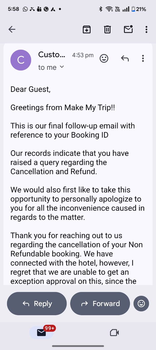 sdtewari2's tweet photo. @CountryInn Radisson Sonamarg &amp; @makemytrip with joint hands looting public money denying refunds against last moment flight cancellation from @IndiGo6E who is famous for cancellations https://t.co/MKpbQXD47G
