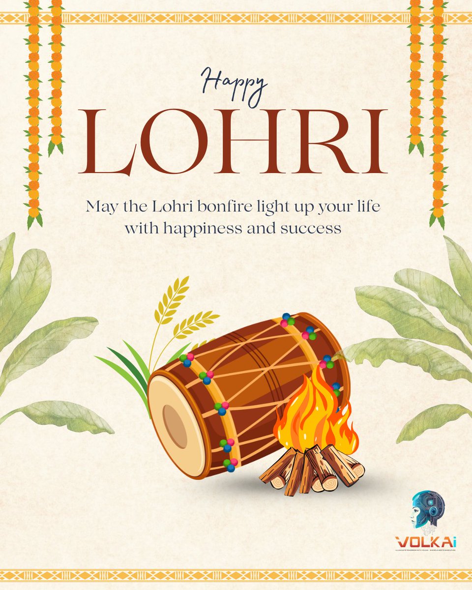 volkai_official's tweet photo. May this Lohri burn away all worries and spark new beginnings, good health, and endless happiness for you and your loved ones.

Happy Lohri! 🪔🔥
#HappyLohri #LohriVibes #FestivalOfHarvest #BonfireNights #volkai https://t.co/q6Cgmp5tk9