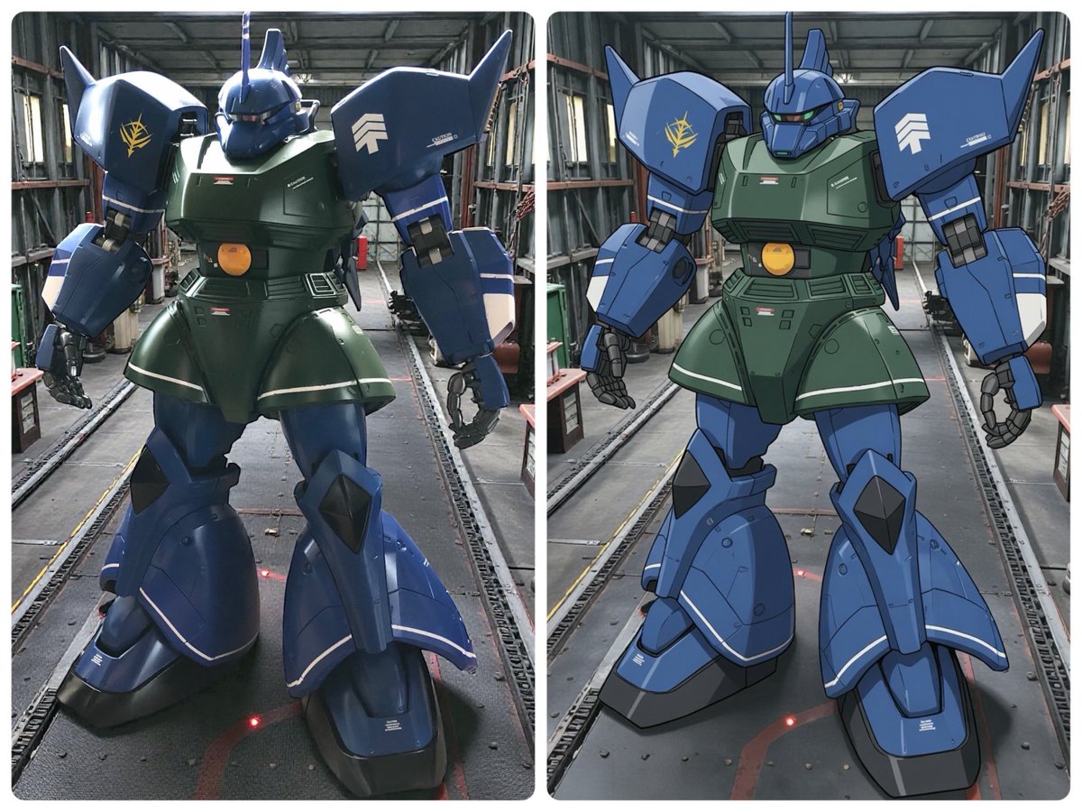 MGゲルググver.2,0 ＠Grok でアニメ画調に変換