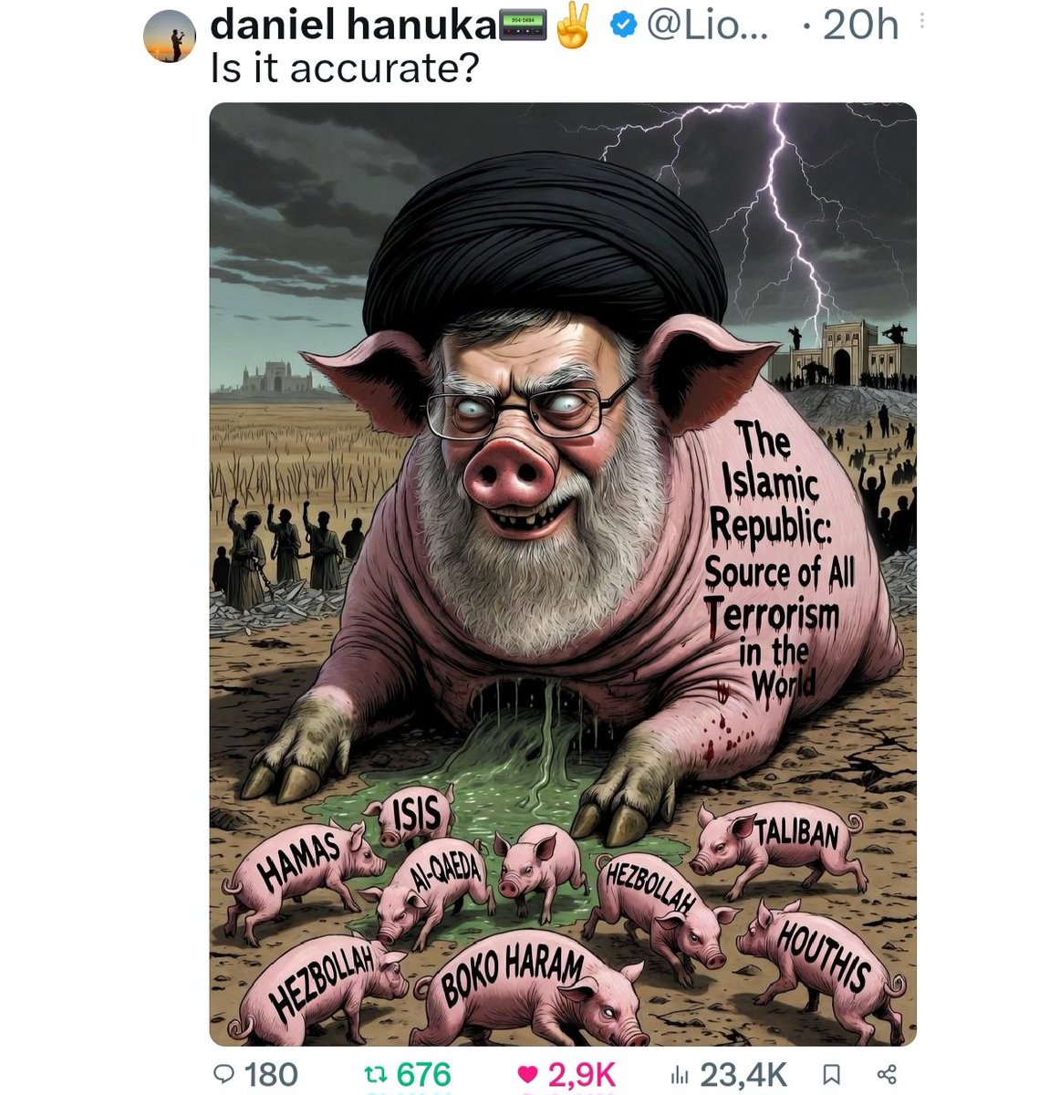 Carlotta181252's tweet photo. @IsraelSpoof_ YES https://t.co/82FZYECZ4Y