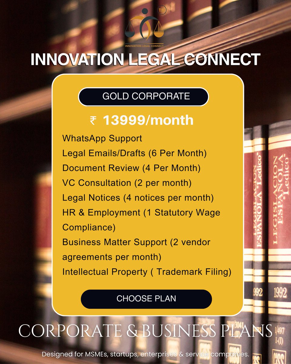 Innovation7345's tweet photo. Innovation Legal Connect – your partner for seamless corporate &amp; business compliance. ⚖️
We simplify legal processes so you can focus on growth.
We facilitate legal support via licensed advocates.

#InnovationLegalConnect #CorporateCompliance #BusinessSupport https://t.co/0eaDzm2KhP