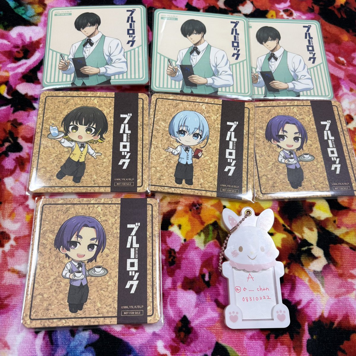 ブルーロック ブルロ プリンセスカフェ プリカフェ コースター 蜂楽廻 ブルーロック ブルロ プリンセスカフェ プリカフェ コースター 蜂楽廻