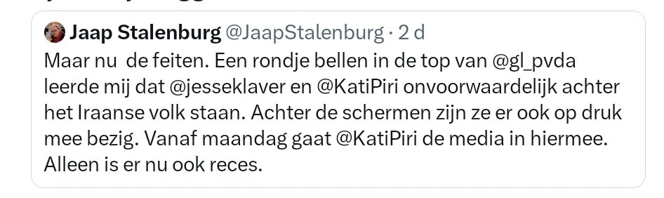 #Iran #AyatollahKhamenei @GlPvdA <a href="/KatiPiri/">Kati Piri</a> 
Wie is er nu zo dom om een revolutie te starten als <a href="/KatiPiri/">Kati Piri</a> op vakantie is?