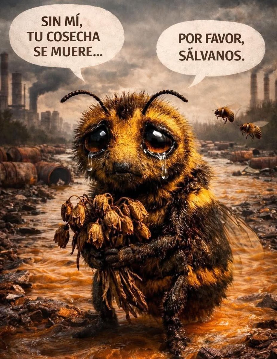 MsCiencia2's tweet image. SIN ABEJAS NOS QUEDAMOS SIN ALIMENTOS.