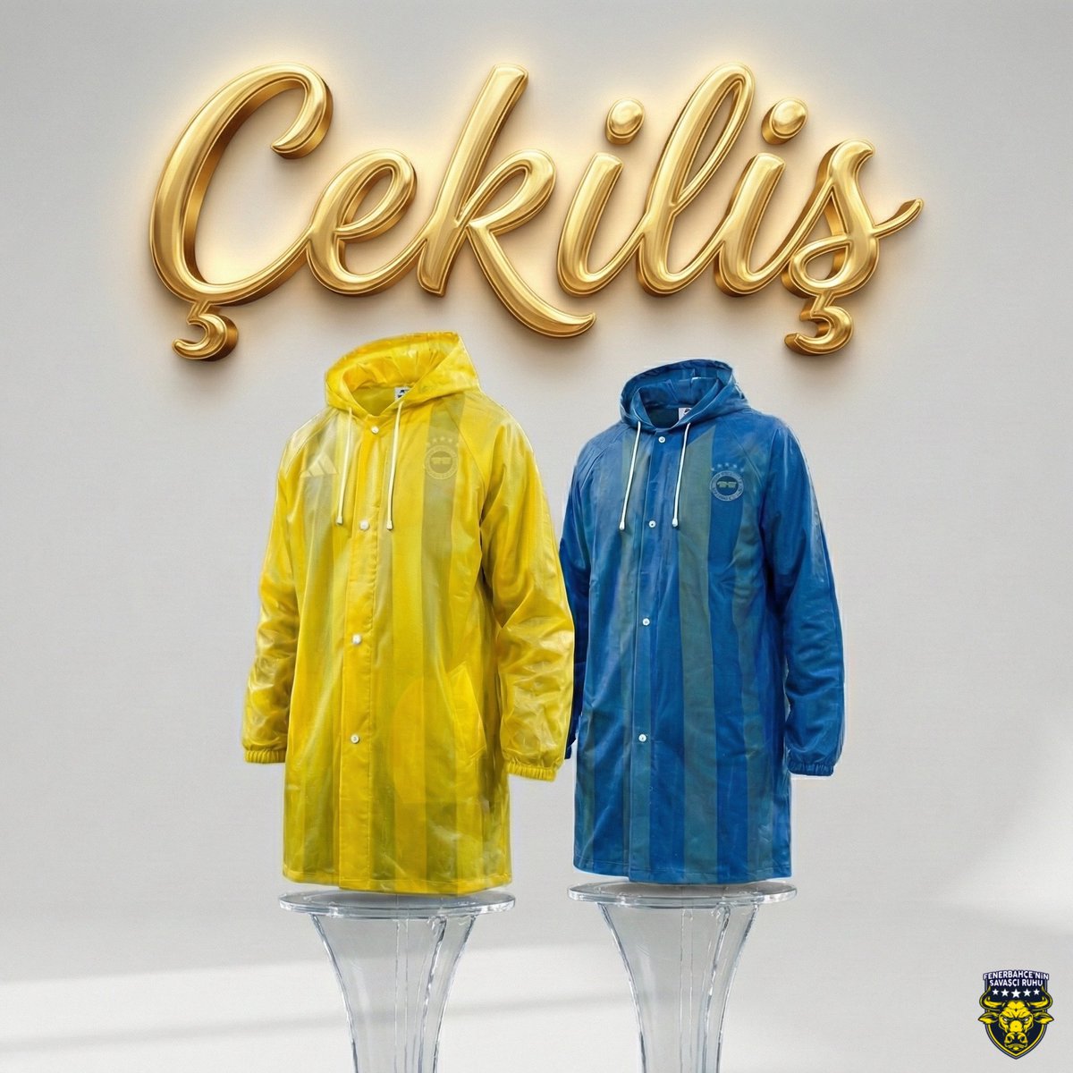 🥳 ÇEKİLİŞ | Tam 10 kişiye yağmurluk hediye ediyoruz.

Bu tweet’i beğenip bizi takip eden 10 kişiye Süper Kupa’ya damga vuran bu efsane yağmurlukları hediye ediyoruz.

Bol şans. 🍀