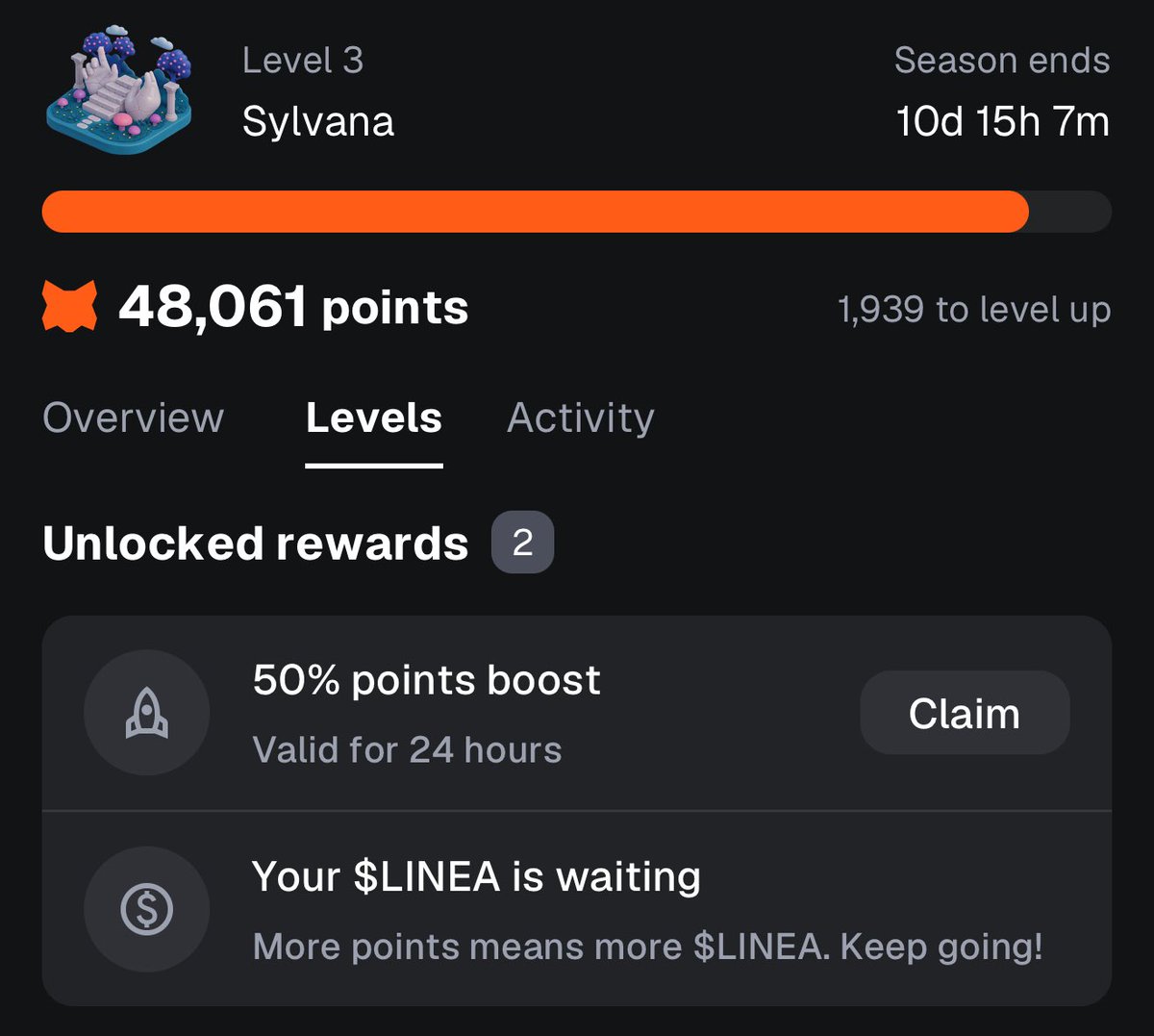 PeakOneX's tweet image. 10 days left for MetaMask 2× Signup Bonus

$30M in $LINEA rewards coming.

How to join 👇

1️⃣ Open MetaMask → Rewards  
2️⃣ Enter code AFTNF7 for 2× points

You need just 1,000 points to qualify for @MetaMask rewards.

#MetaMask #MASK #LINEA
