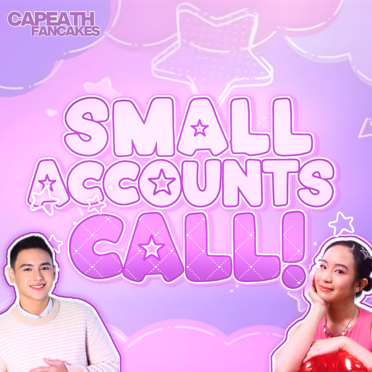 CapEathFancakes's tweet photo. ᧔◍᧓ ﹒ 𝐬𝐦𝐚𝐥𝐥 𝐚𝐜𝐜𝐨𝐮𝐧𝐭𝐬 𝐜𝐚𝐥𝐥 !

are you a capeath fan with under 100 ffs?

reply to this tweet with:
your @/user

we’ll be plugging you in one post — let’s join twitter parties together and get louder!

★﹒rts are appreciated 

CAPMOY OUR MONtivation https://t.co/YPnlOFqRyi