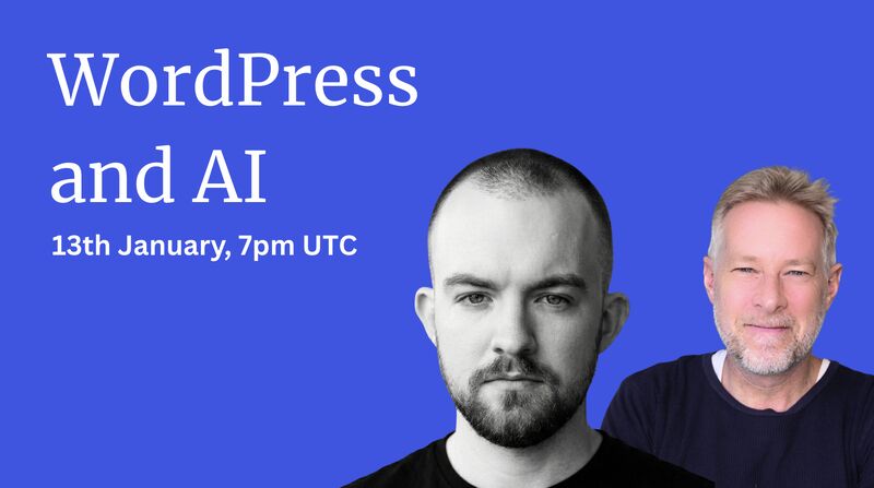 Tomorrow 7pm UTC🔥 

Join <a href="/jameswlepage/">James LePage</a> and me on 13th January at 7pm UTC for a live session where you can ask him anything about WordPress and AI. 

We’ll talk through the key additions in WordPress 6.9 and look ahead at what could be on the horizon.

Here's the zoom invite