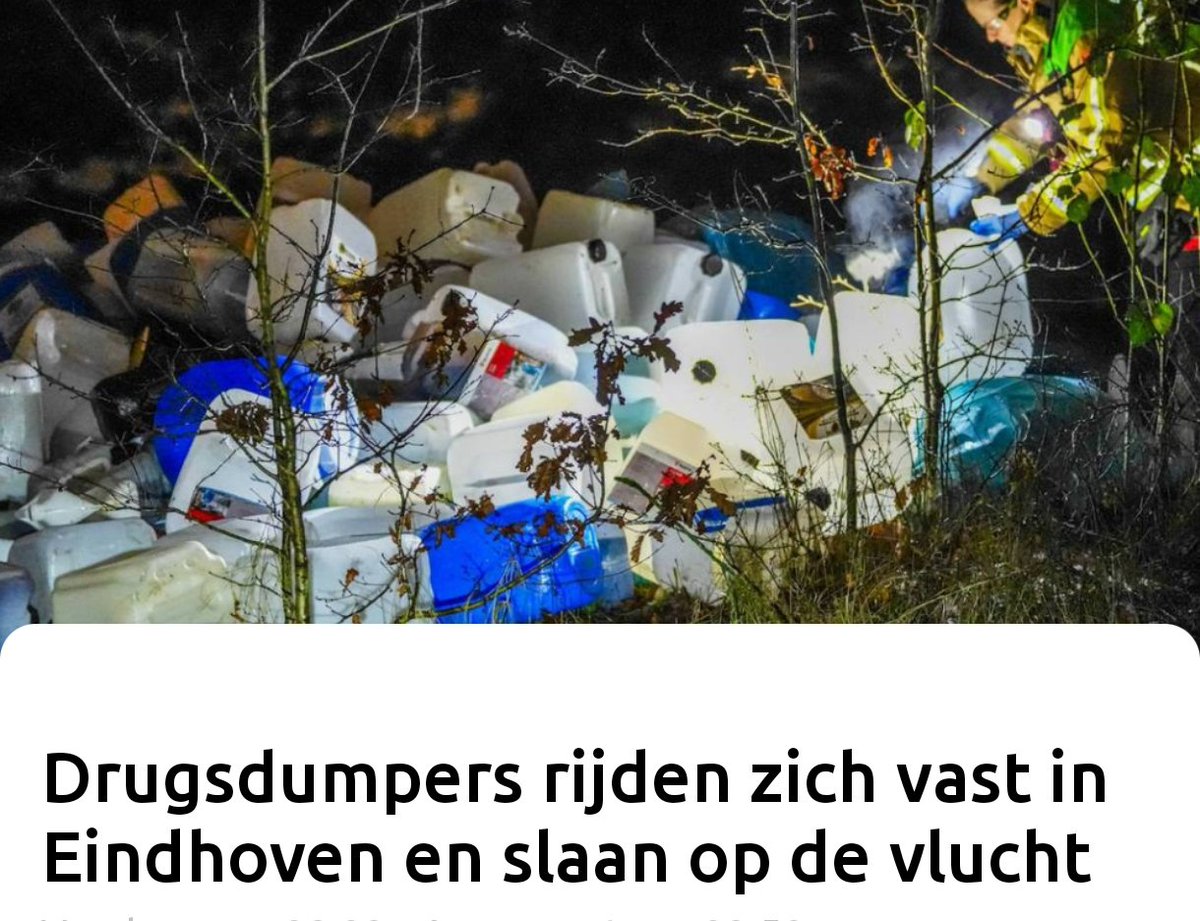 Drugsafval aangetroffen naast busje in Eindhoven