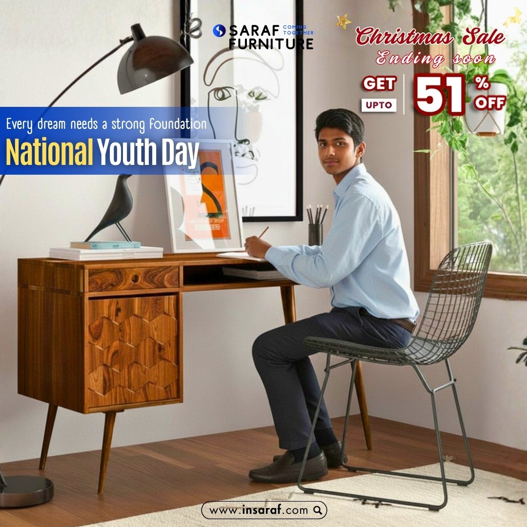 Young minds grow best in spaces that support focus, learning, and confidence. On National Youth Day, we celebrate potential, discipline, and the power of preparation.
#NationalYouthDay #YoungIndia #StudySpace