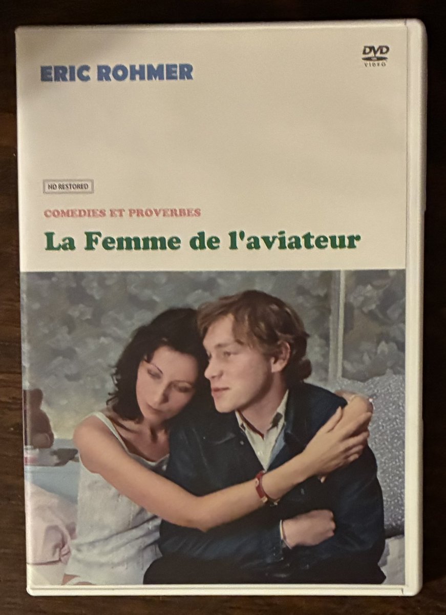 エリック・ロメール『飛行士の妻』 DVDで視聴。 恋敵の飛行士（と女性