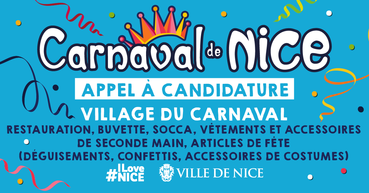 💐 Le Village du Carnaval revient pour une 5ème édition sur le thème : Vive la Reine ! 👑

Toutes les informations pour candidater 👇
nicecarnaval.com/appel-a-candid…

#NiceCarnaval
