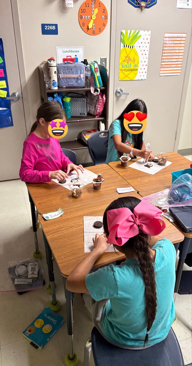 On Friday, we made edible soil with all of the layers we had learned about: Topsoil (with bugs and humus), Subsoil (with broken rocks), and Bedrock.

Today’s not as fun…MAP testing. 🫣 Reading test today, Math tomorrow.