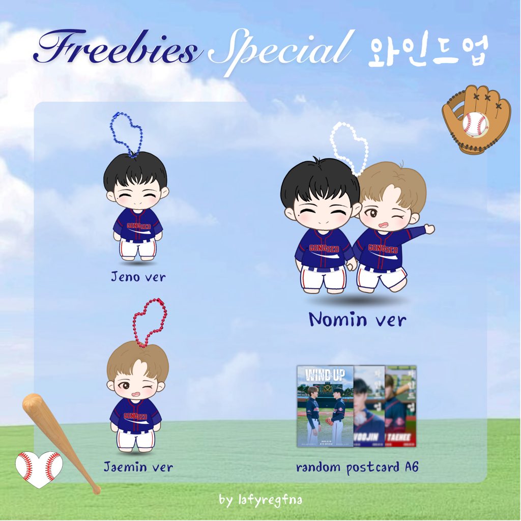 lafyregfna's tweet image. — Freebies Special 와인드업 Wind Up⚾️🧢.ᐟ
by @lafyregfna

help rt &amp;amp; like this tweet ᡣ𐭩

How to claim :
⋆ nominist only !
⋆ 1 set for 1 person
⋆ co 🍊 15.01 | 21.05 WIB
⋆ write ur username x on notes
⋆ LIMITED QTY

please don’t sell or throw it, kindly tag me if you get!