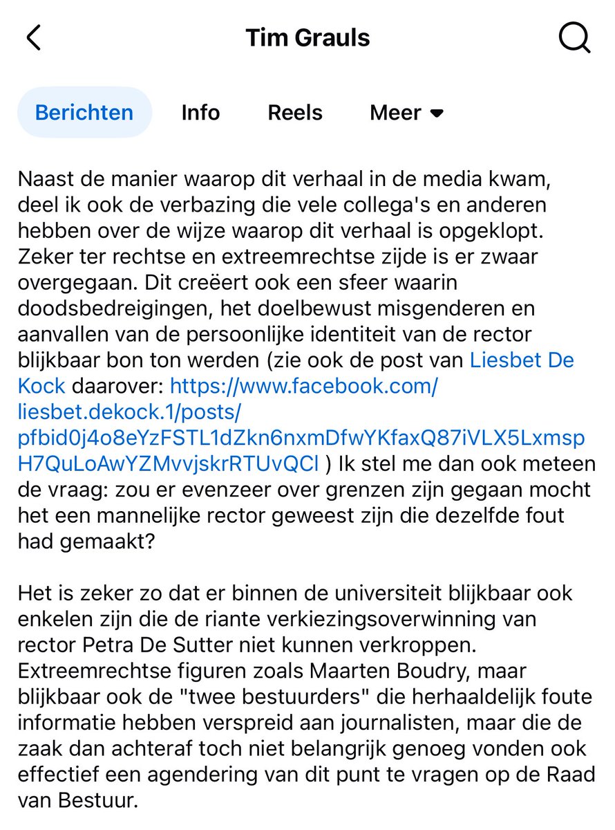 Nog meer verontrustend dan het AI-voorval is dat er binnen de Raad van bestuur van de UGent een grote ideologische egelstelling is, waarbij volstrekt normale bedenkingen bestempeld wordt als “extreem-rechtse roepers”. Bestuursleden zijn er zelfs trots op dat “het punt niet op de