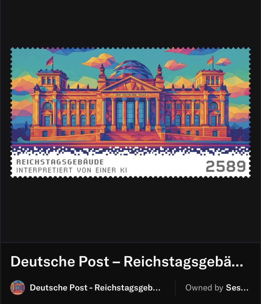 Deutsche Post Limited-Edition Crypto Stamp Album!

The “Historische Bauwerke in Deutschland” collector’s album (3,000 copies) is the way to store the complete set of five physical + NFT #CryptoStamps - Brandenburger Tor, Kölner Dom, Schloss Neuschwanstein, Speicherstadt Hamburg