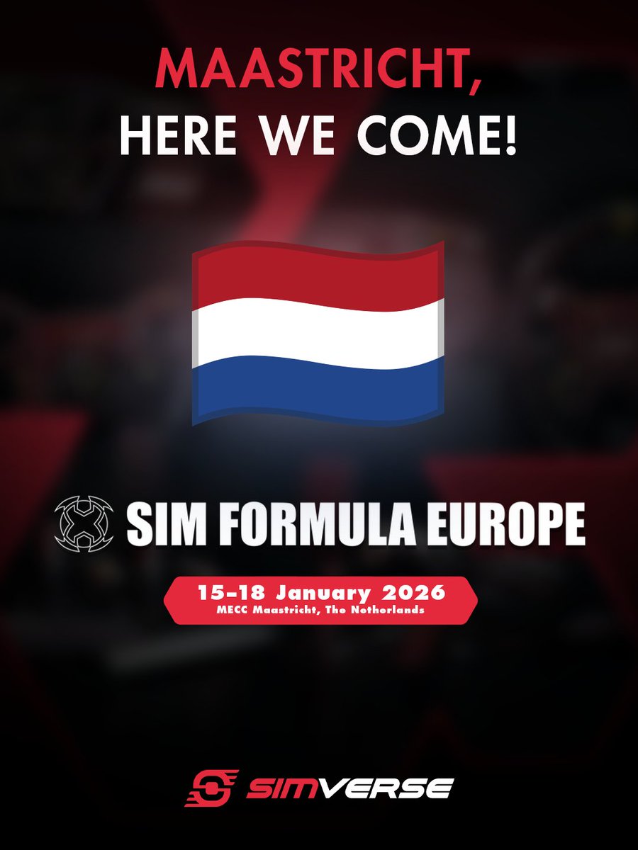 After our official launch comes the first real milestone. 🙌

Sim Formula Europe 2026 will be our very first event as SimVerse, and we are genuinely excited to finally meet the community in person and exchange ideas, feedback about our shared passion! ❤️