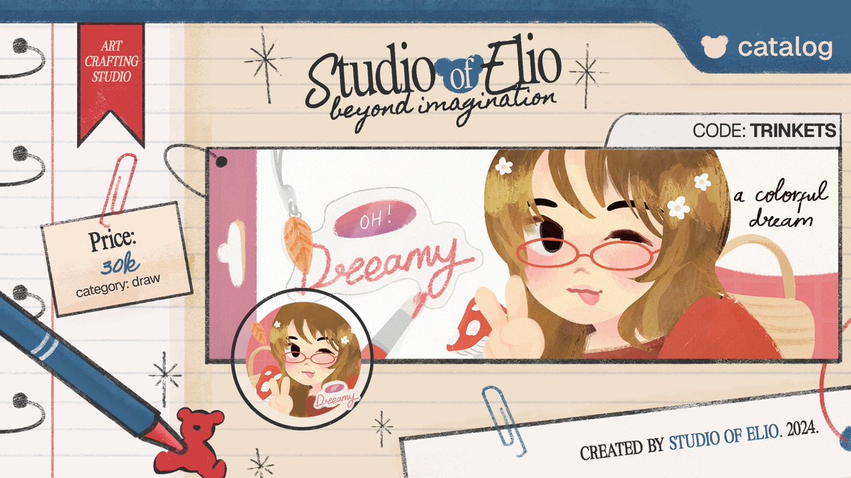 StudiofElio's tweet image. Help repost? Thank you! 🧸

Halo! Aku open request lagi khusus untuk katalog TRINKETS ya! Bagi yang berminat bisa DM aku &amp;lt;3

💰 30k
📩 Via DM 
🍄 Slot secukupnya

#zonauang