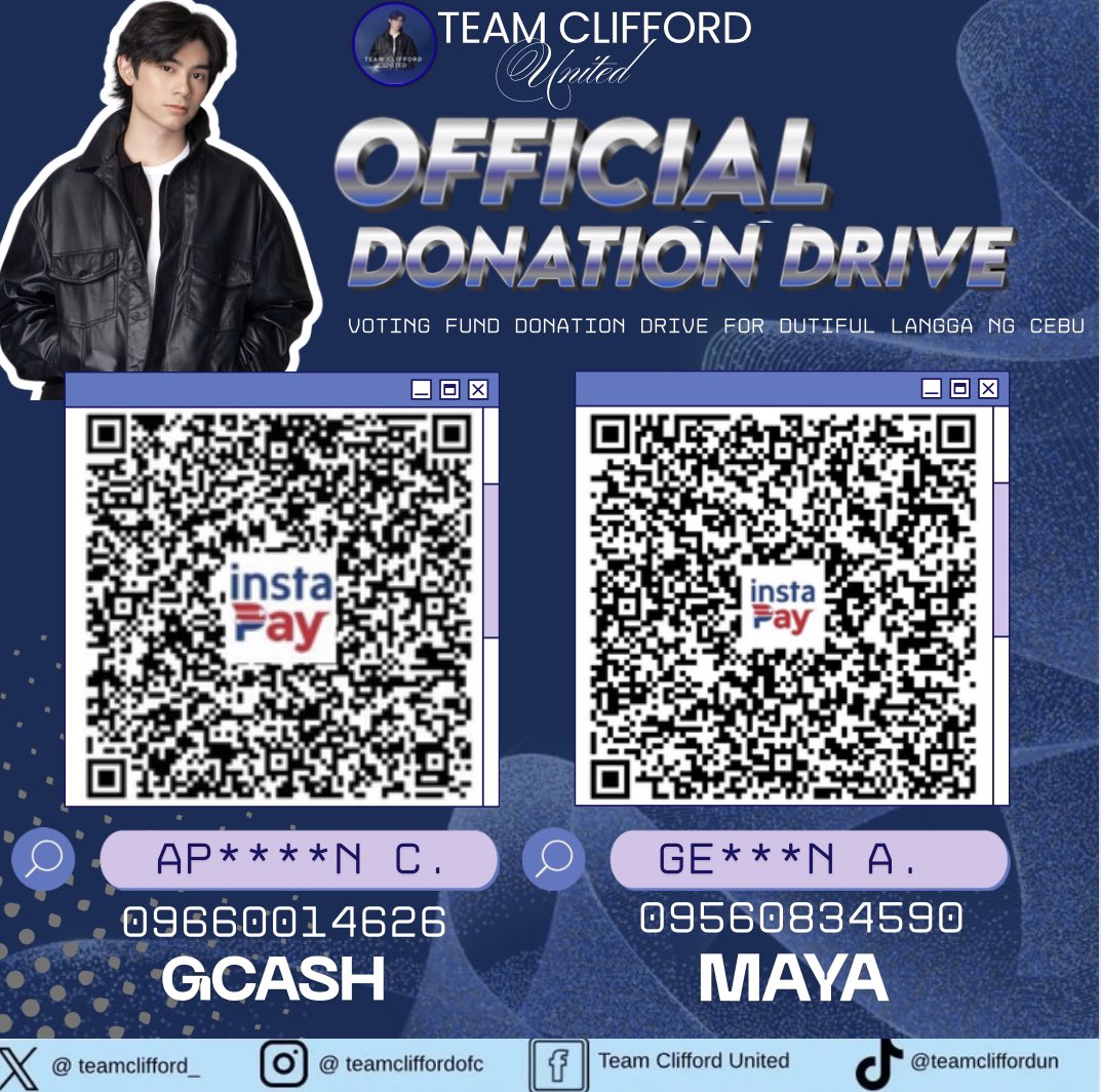 teamclifford_'s tweet image. Clifforce! Another matching challenge. 

A generous sponsor who is willing to donate ₱1000, provided that another supporter matches the same amount. Let’s make this happen, Clifforce! 

For transparency, drop the receipts in the comment section. 

BBS CLIFFORD 

#JohnClifford