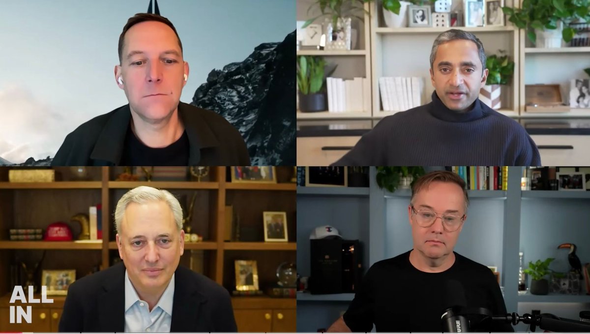 Since California announced a wealth tax, 2 out of the 4 billionaire hosts  of the All In podcast have relocated to Texas - with the others likely to  follow. According to @chamath,