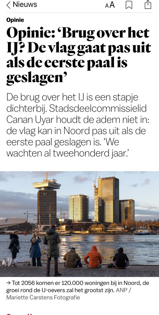 Brug over het IJ? Stay tuned, binnenkort hoor je er meer over! Met een knipoogje😀